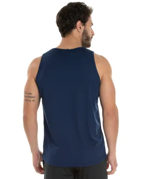 Regata Dry Fit Azul Marinho Proteção UV 30+