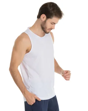 Regata Dry Fit Branca Proteção UV 30+