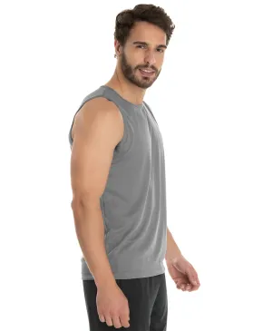 Regata Dry Fit Cinza Chumbo Proteção UV 30+