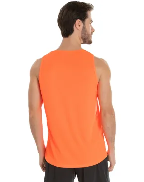 Regata Dry Fit Laranja Fluorescente Proteção UV 30+