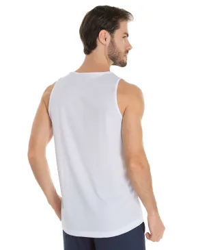 Regata Dry Fit Branca Proteção UV 30+