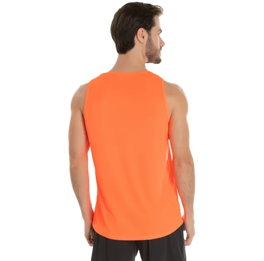 Regata Dry Fit Laranja Fluorescente Proteção UV 30+