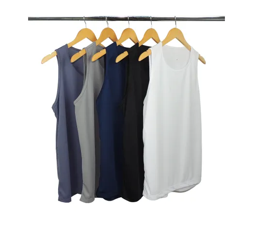 Kit 5 Regatas Masculinas Dry Fit Proteção UV 30+ 11