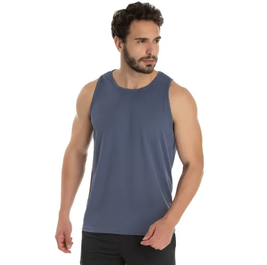 Regata Dry Fit Cinza Titanium Proteção UV 30+