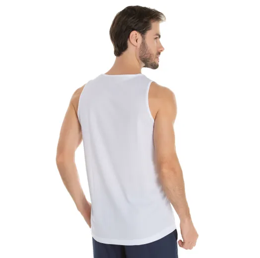 Regata Dry Fit Branca Proteção UV 30+