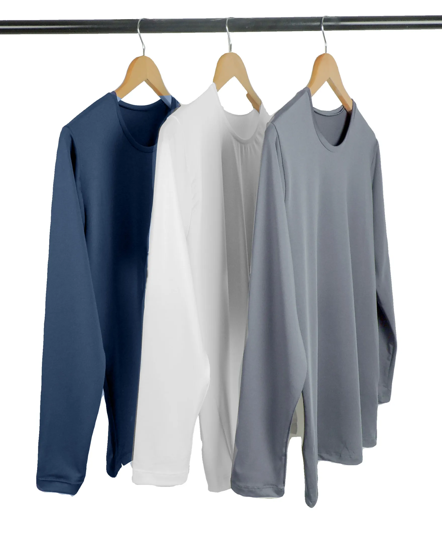 Kit 3 Camisetas Segunda Pele Manga Longa Masculina 3