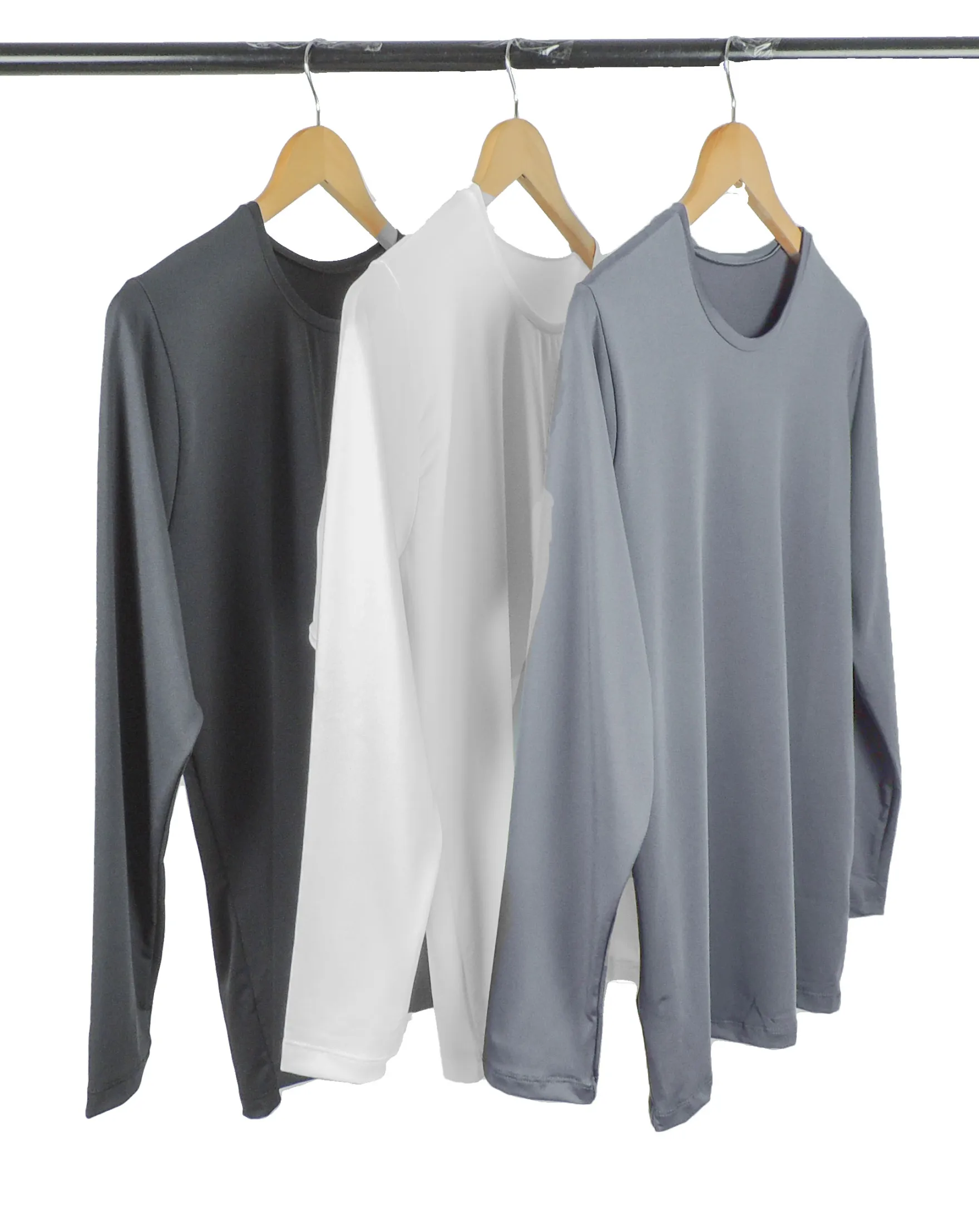 Kit 3 Camisetas Segunda Pele Manga Longa Feminina 1
