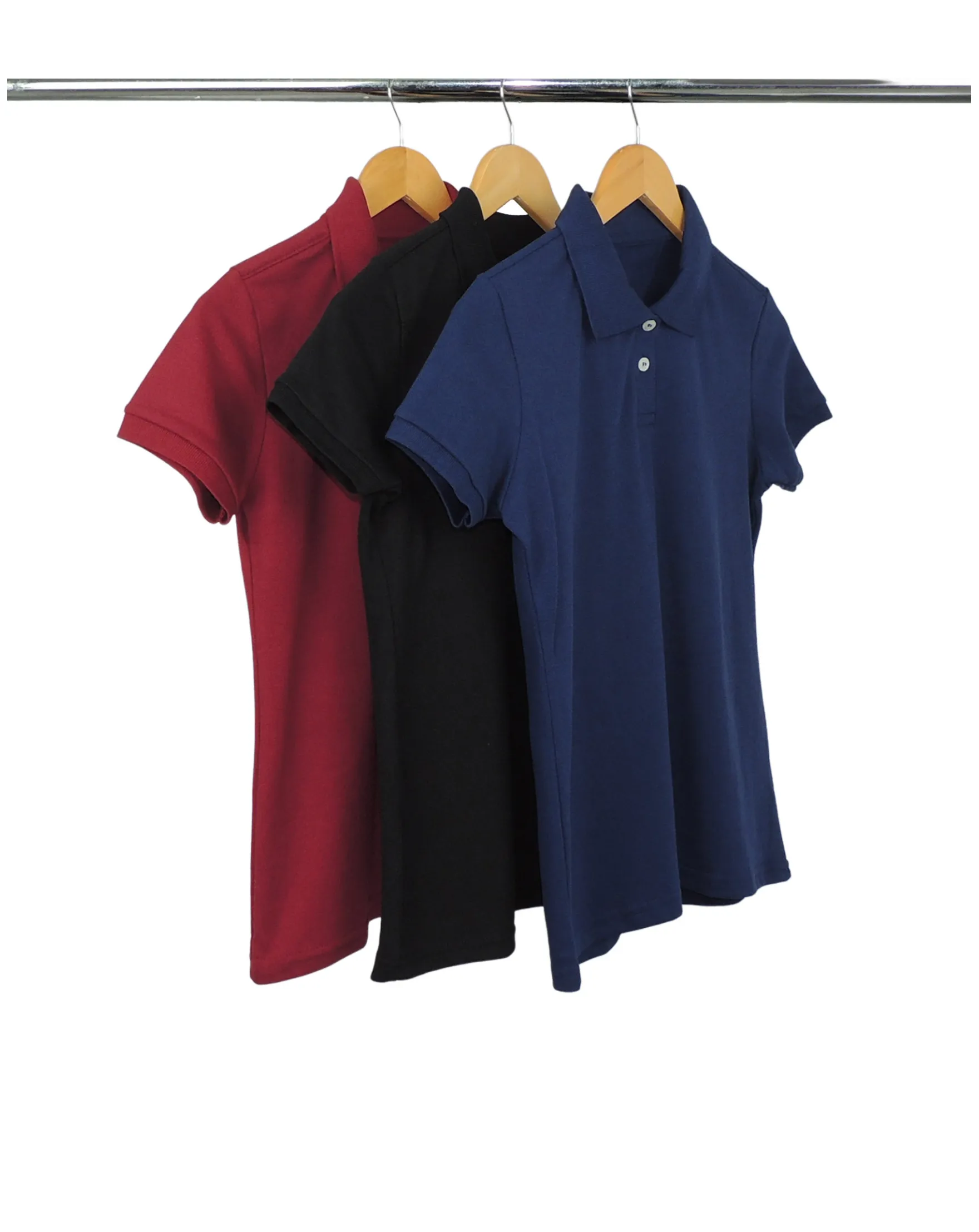 Kit 3 Camisas Polo Piquet Feminina 4