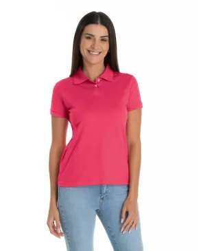 Camisa Polo Piquet Feminina Rosa Pink