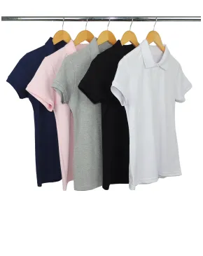 Kit 5 Camisas Polo Piquet Feminina 17