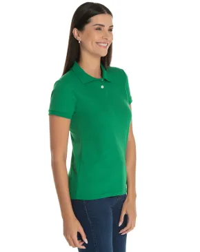 Camisa Polo Piquet Feminina Verde Bandeira
