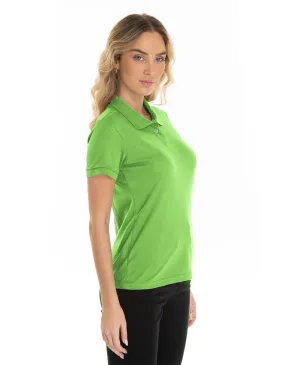 KIT 5 Camisas Polo Piquet Feminina Verde Limão 