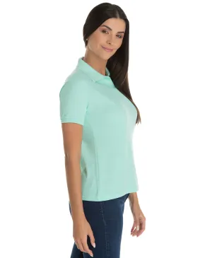 KIT 5 Camisas Polo Piquet Feminina Verde Claro