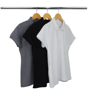 Kit 3 Camisas Polo Piquet Feminina 2