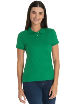 Camisa Polo Piquet Feminina Verde Bandeira