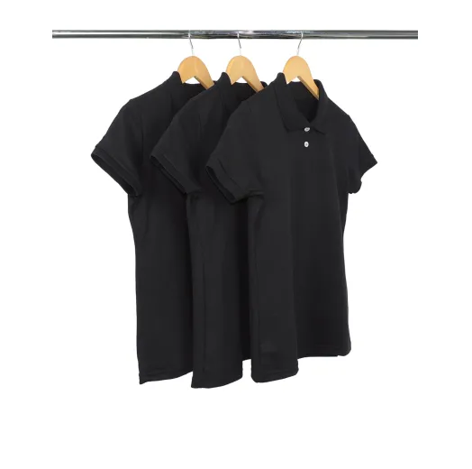 Kit 3 Camisas Polo Piquet Feminina 9