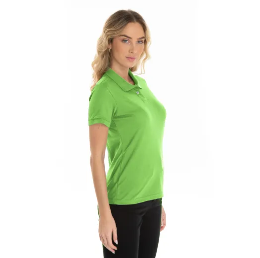 Camisa Polo Piquet Feminina Verde Limão