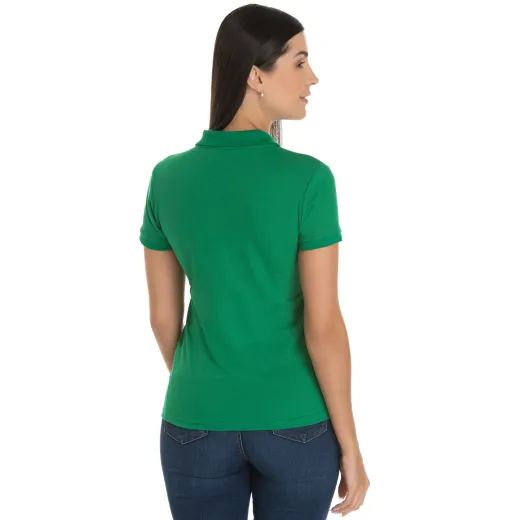 Camisa Polo Piquet Feminina Verde Bandeira