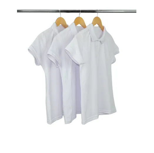 Kit 3 Camisas Polo Piquet Feminina 8