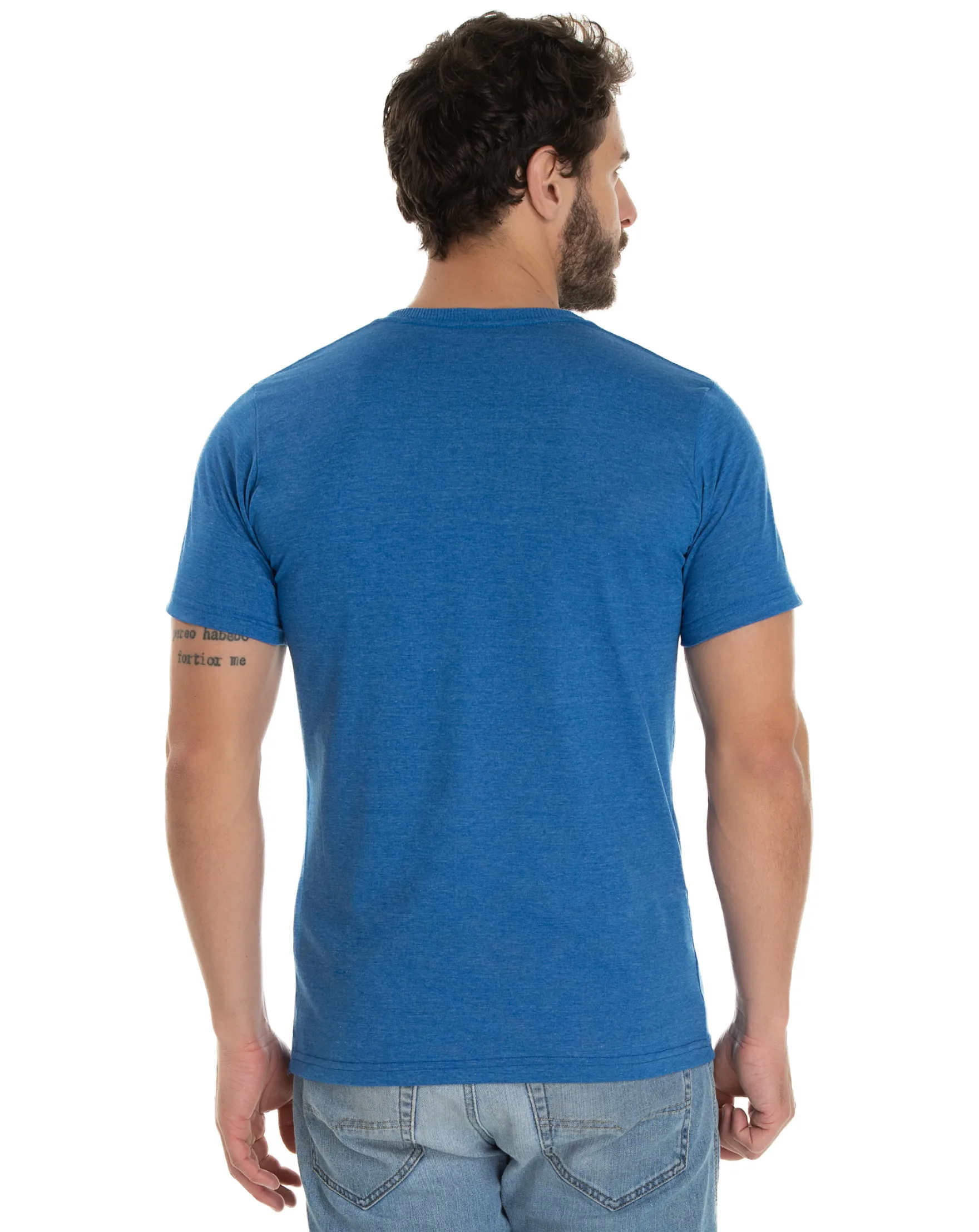 Camiseta Comfort Mescla Azul Royal