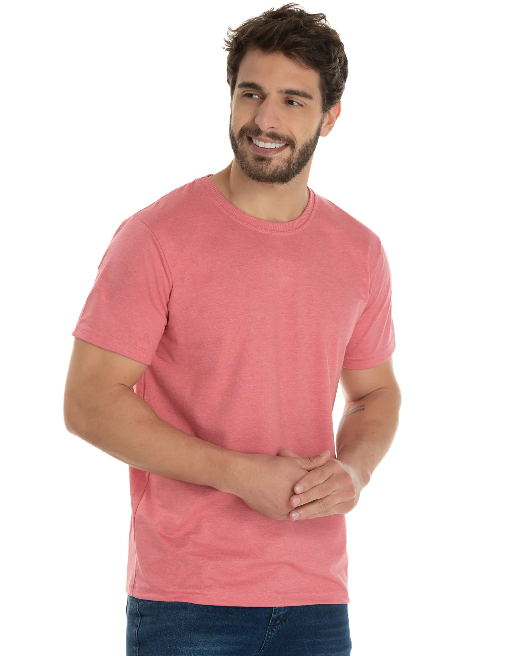 Camiseta Comfort Mescla Goiaba