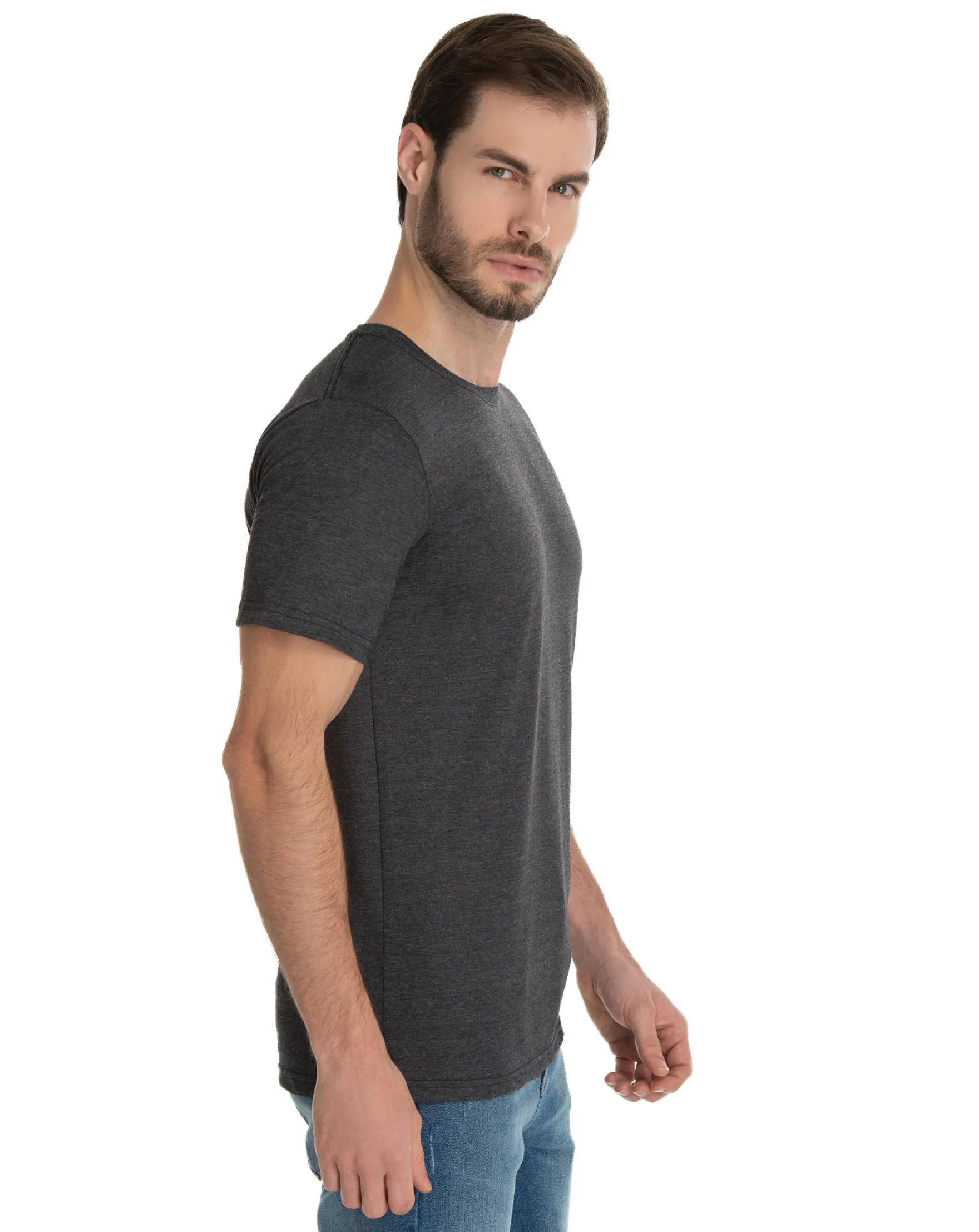 Camiseta Comfort Mescla Preta