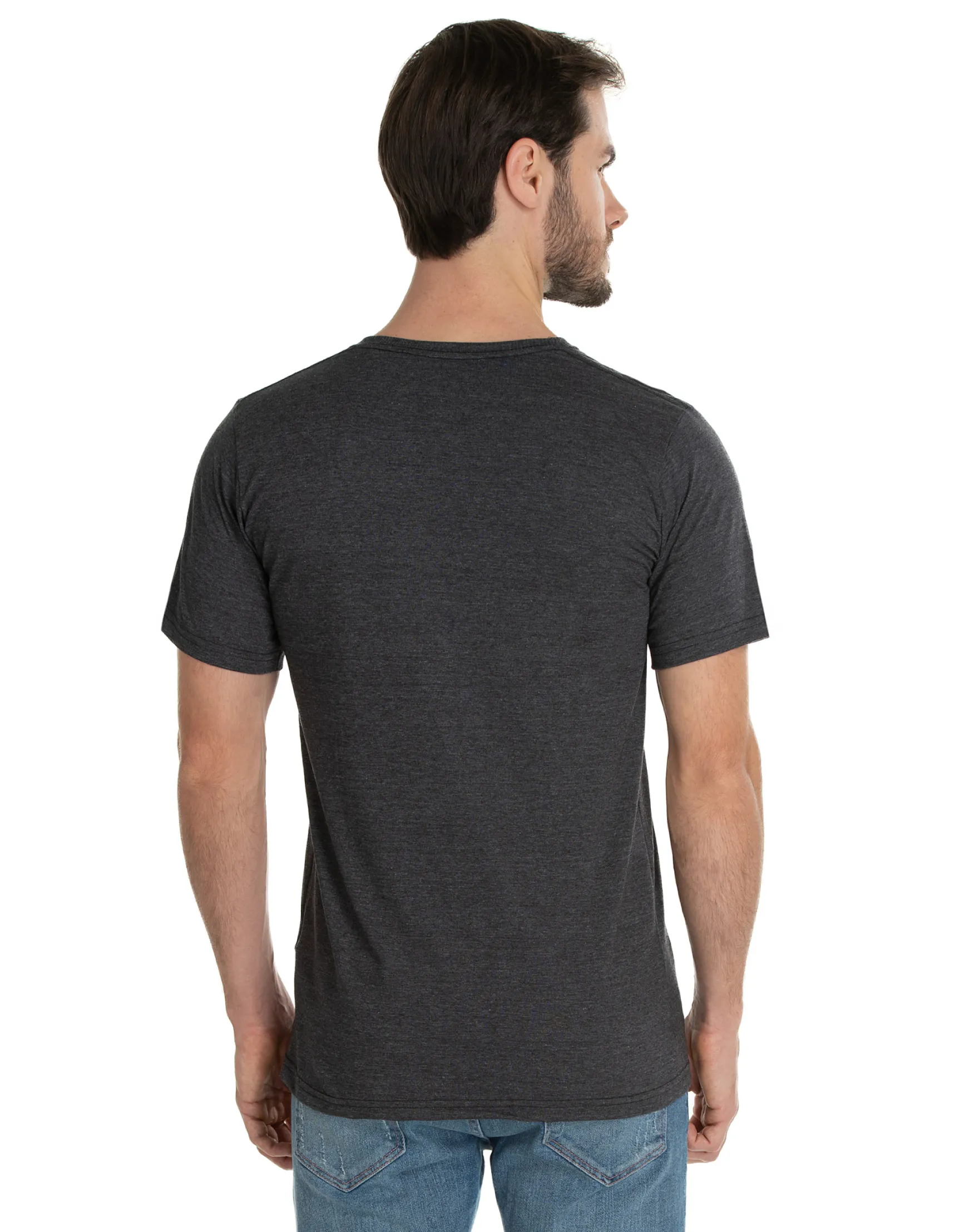 Camiseta Comfort Mescla Preta