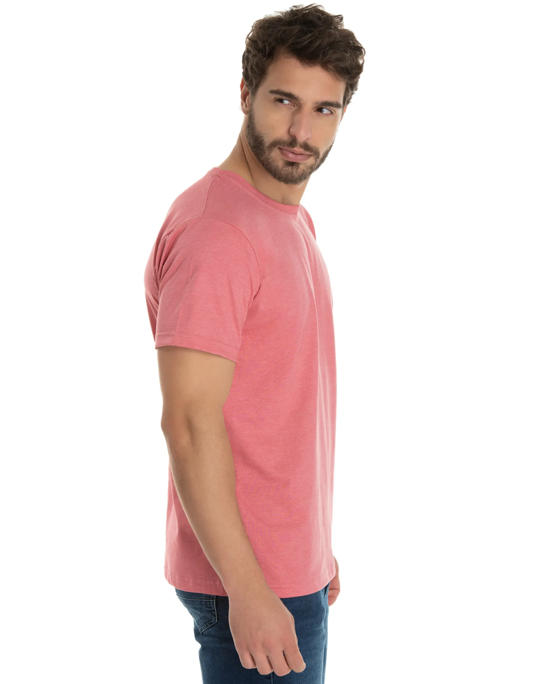 Camiseta Comfort Mescla Goiaba