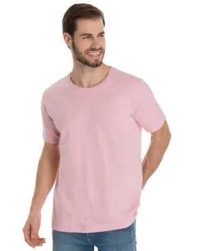 Camiseta Comfort Mescla Rosa Claro