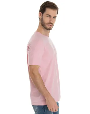 Camiseta Comfort Mescla Rosa Claro