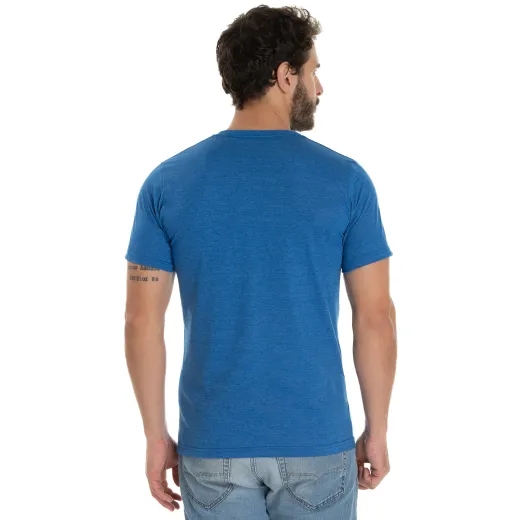 Camiseta Comfort Mescla Azul Royal