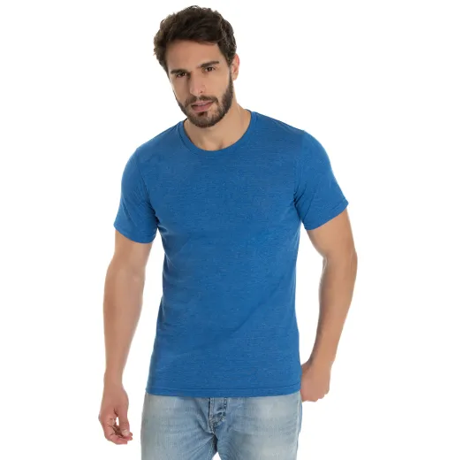 Kit 5 Camisetas Comfort Mescla Azul Royal