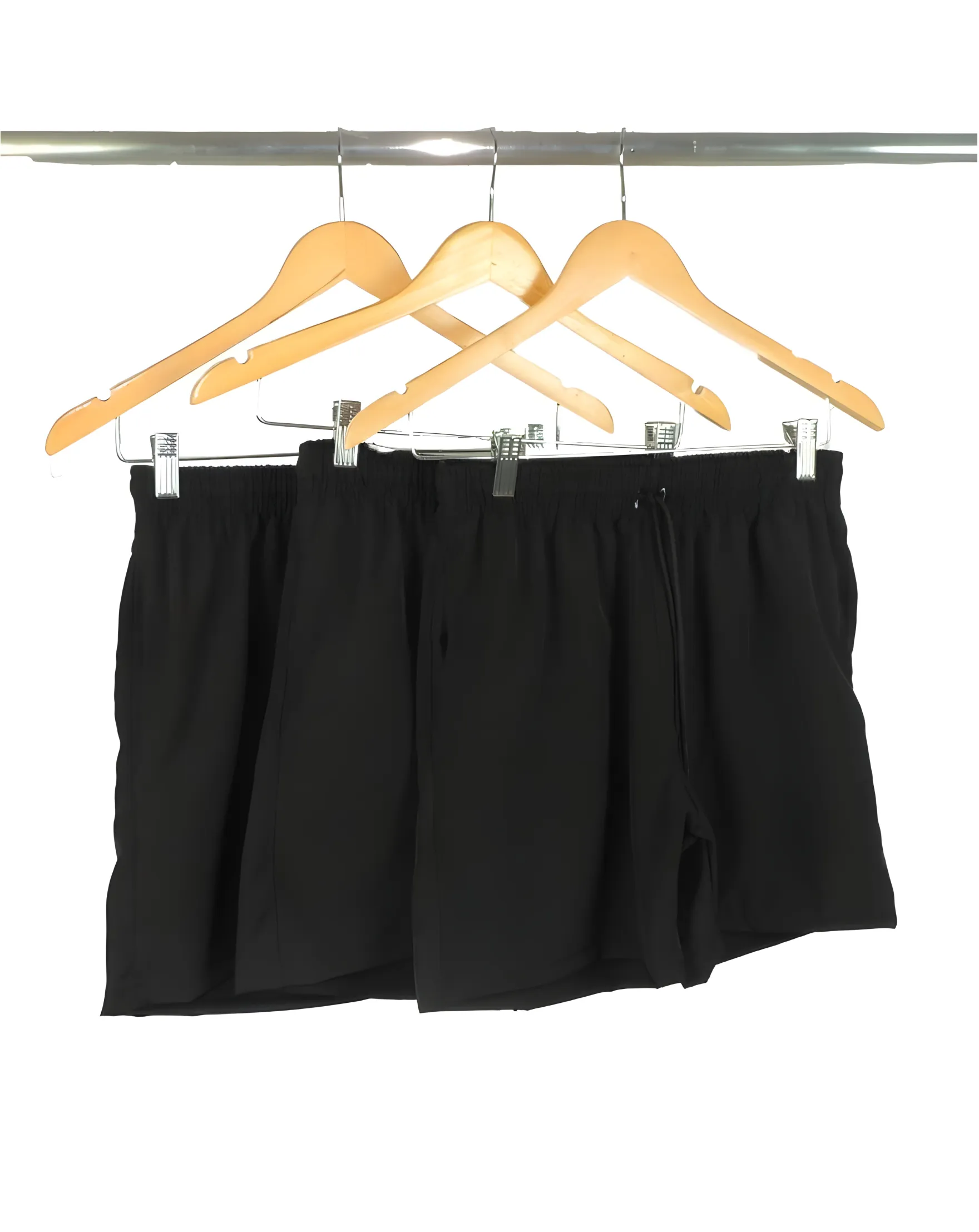 Kit 3 Shorts de Praia Masculino Preto 