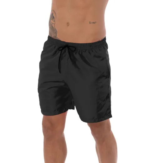 Kit 3 Shorts de Praia Masculino Preto 