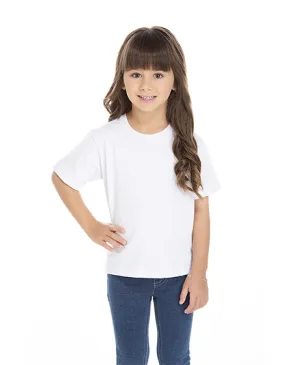 Camiseta Infantil de Algodão Penteado Branca