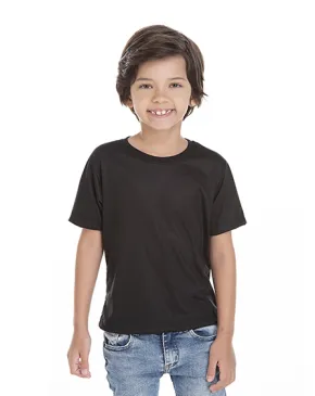 Camiseta Infantil de Poliéster / Sublimática Preta