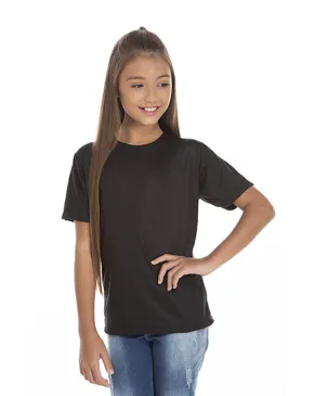 Camiseta Juvenil de Poliéster / Sublimática Preta