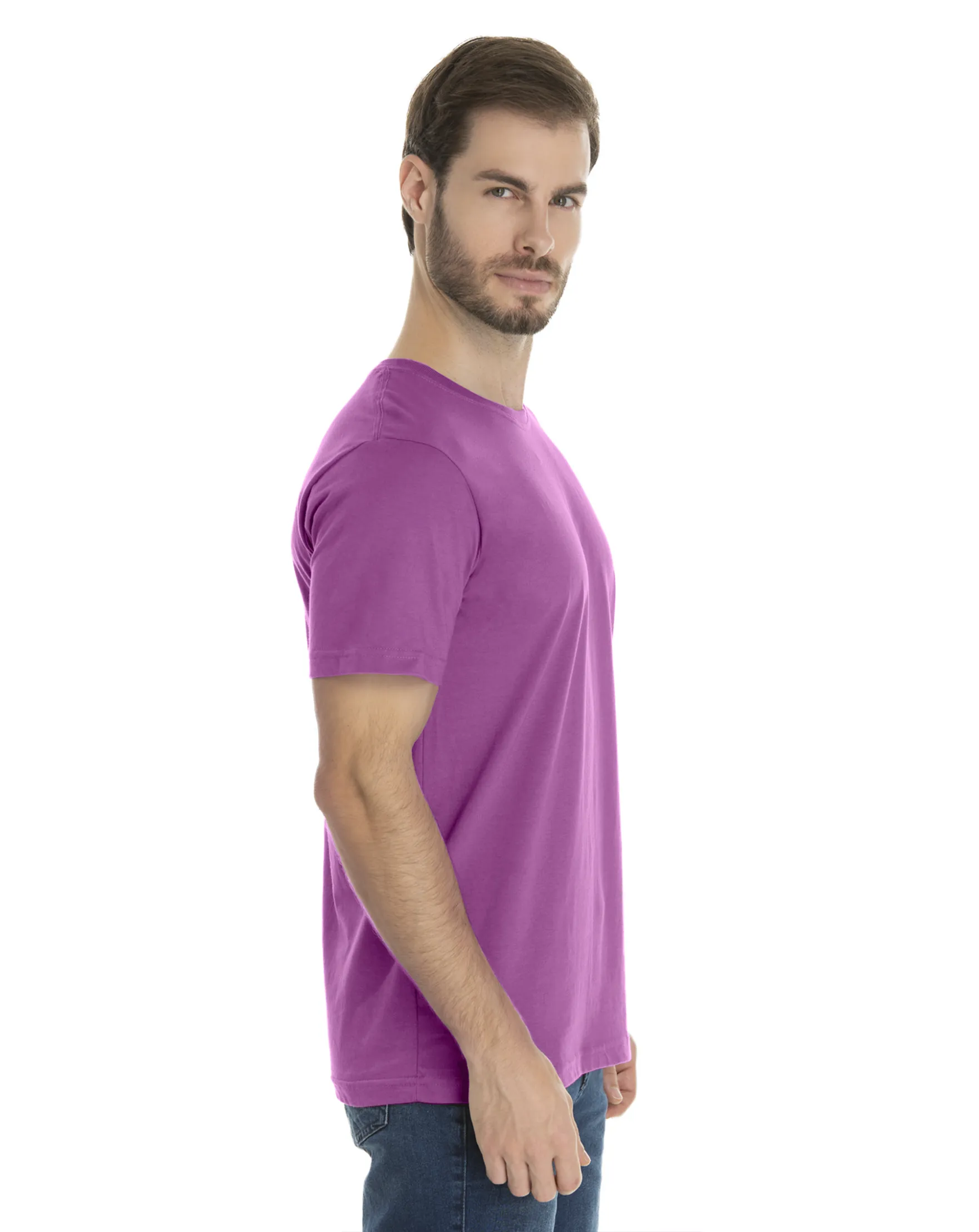 Camiseta de Algodão Premium Roxa