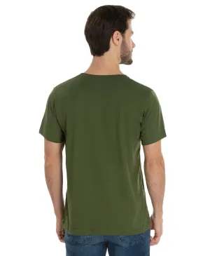 KIT 5 Camisetas de Algodão Premium Verde Militar