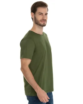 KIT 5 Camisetas de Algodão Premium Verde Militar