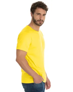 KIT 5 Camisetas de Algodão Premium Amarelo Canário