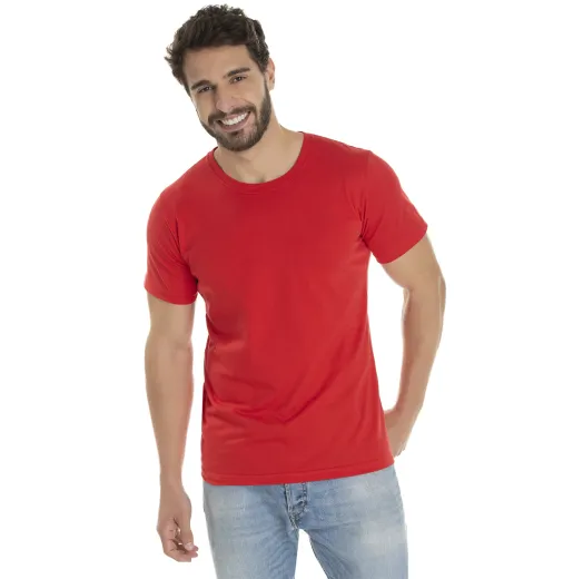 Camiseta de Algodão Premium Vermelha