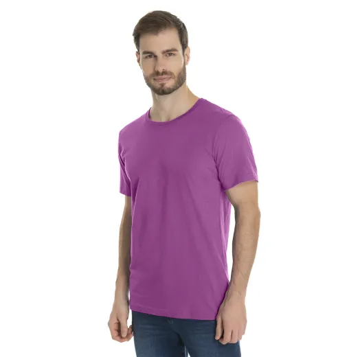 Camiseta de Algodão Premium Roxa