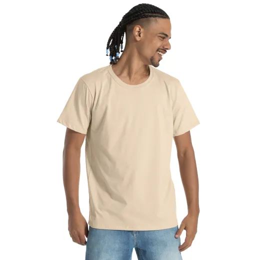 KIT 5 Camisetas de Algodão Premium Areia