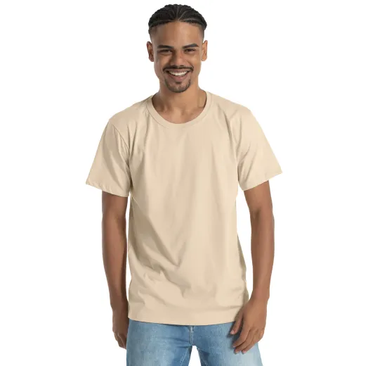 KIT 5 Camisetas de Algodão Premium Areia