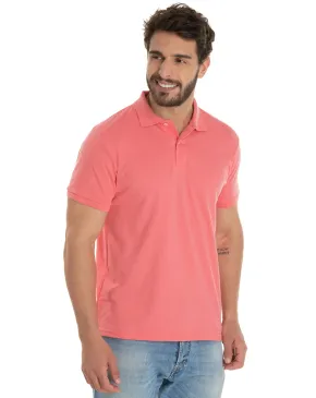 KIT 5 Camisas Polo Piquet Masculina Salmão