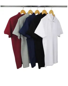 Kit 5 Camisas Polo Piquet Masculinas 12