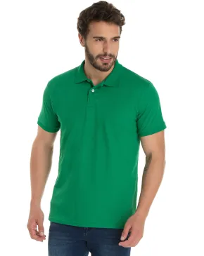 Camisa Polo Piquet Masculina Verde Bandeira