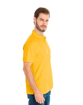 KIT 5 Camisas Polo Piquet Masculina Amarelo Ouro