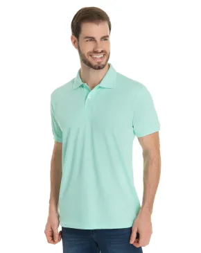 KIT 5 Camisas Polo Piquet Masculina Verde Claro